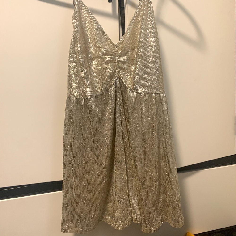 Urban Outfitters Metallic Romper Never Worn W/Tags